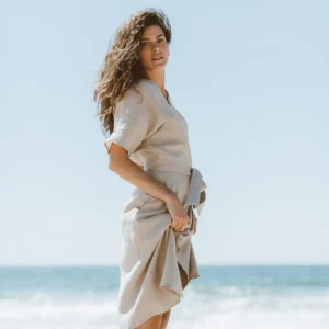Alternative view of Avalon - Linen Wrap Dress