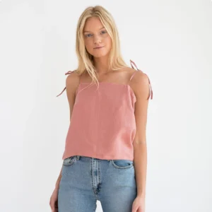 Alternative view of SYDNEY – Linen Top